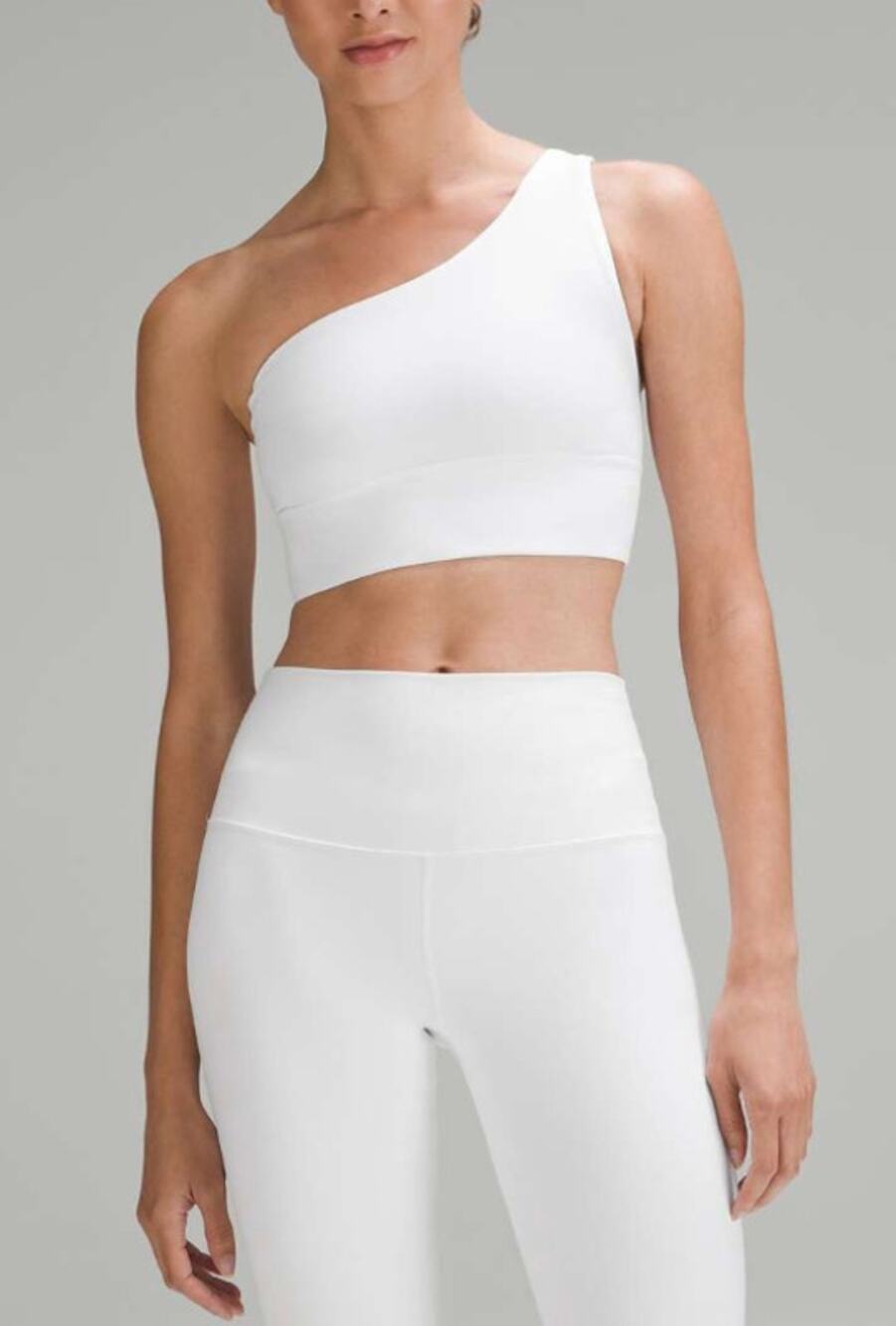Lululemon Align Asymmetrical Bra *Light Support, A/B Cup White Size 6